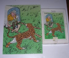 TINTIN Congo Puzzle 500 pieces Nathan leopard Herge
