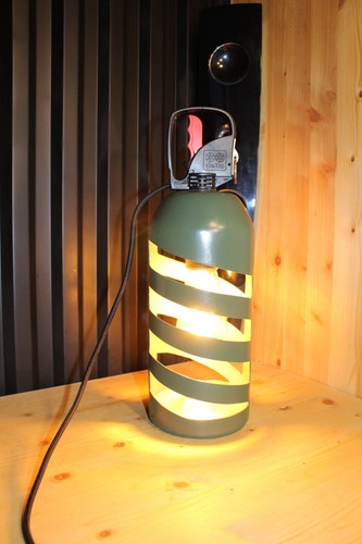 Lampe industrielle steampunk - lampe,
