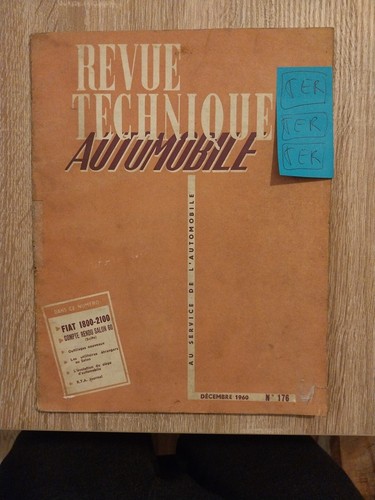 Revue technique fiat 1800 - technique,