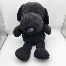 KAWS x Uniqlo x Peanuts Snoopy Medium 22" Plush Black KAWSONE Stuffed