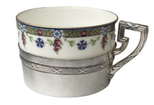Limoges Tasse Fleurie &