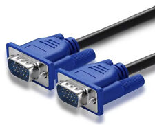 Câble VGA Mâle/Mâle pour Écran PC, Moniteur TFT, Vidéo Projecteur