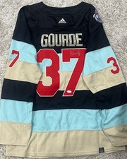Yanni Gourde Signed Winter Classic Jersey JSA COA