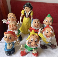 DISNEY: Figurines Pouet BLANCHE NEIGE et les 7 NAINS  années 60