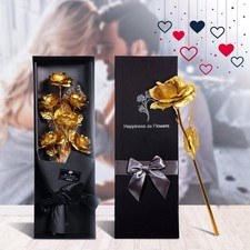 Bouquet De Roses Plaquées Or