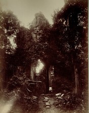 CAMBODIA Ca 1886 Temple of Ang-Kor Thom Royal City South Gate of the enclosure