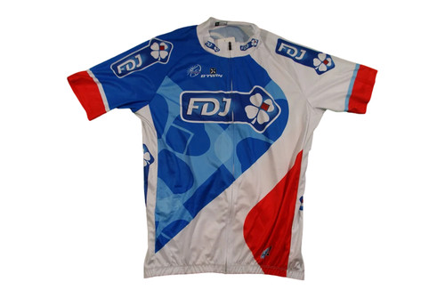 Maillot vélo rétro fdj uci - vélo,