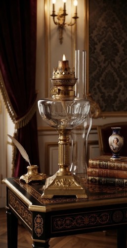 Ancienne lampe petrole - ancienne, xixe
