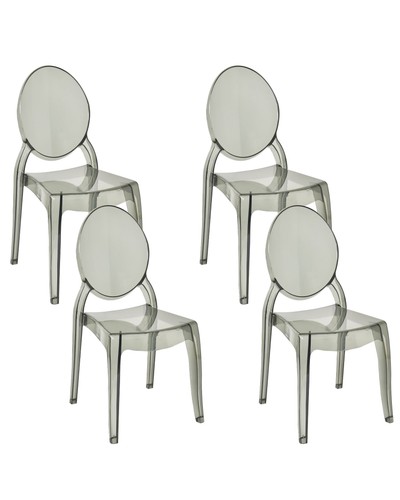 Beliani lot chaises - lot,