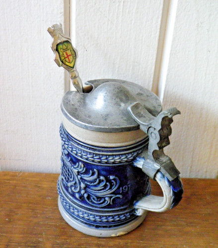 Ancien pot moutarde - à, en