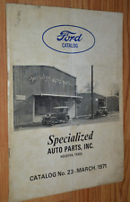 1971 FORD SPECIALIZED AUTO PARTS CATALOG FOR MODEL A-T / 1932-48 RESTORE PARTS