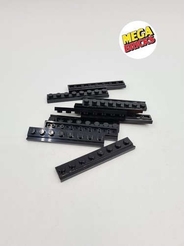 Lego lot plate 1x8 - 10, w