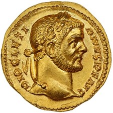 Dioclétien, Aureus, 293-294