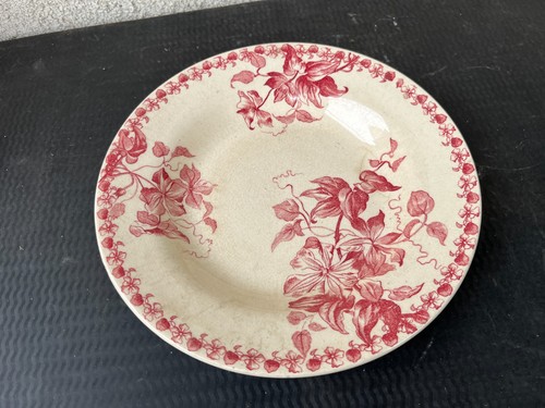 Assiette ancienne terre - terre, de