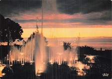 74 THONON LES BAINS COUCHER DE SOLEIL SUR LE JET D EAU