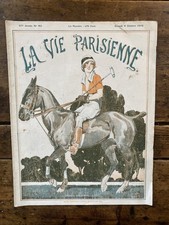 La Vie Parisienne 1919#40   René VINCENT  "Sports d'Automne : Le Polo"- Curiosa.