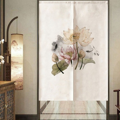 Rideaux porte floraux - de,