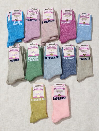 Girl power chaussettes femme - girl,