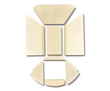 Habillage de foyer A pour poêles à cheminée Emotion M de Skantherm plaques kit