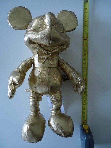 Peluche mickey gold collection - mickey,