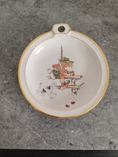 Porcelac heated child plate. France. Vintage