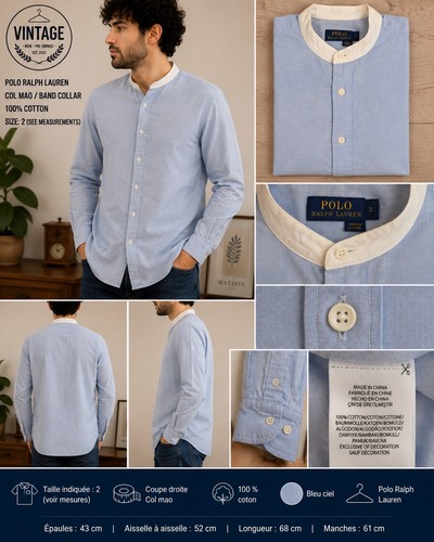 Chemise polo ralph lauren col - polo,