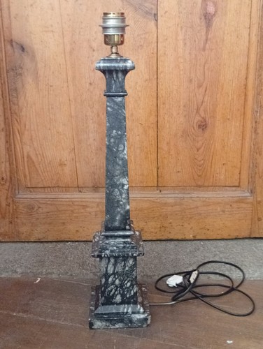 Pied lampe marbre - de, noir