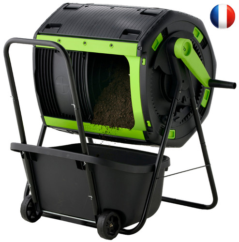 Composteur rotatif double - composteur,