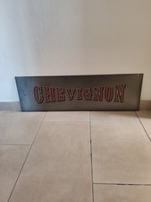 Large Chevignon Advertising Metal Plaque. Vintage