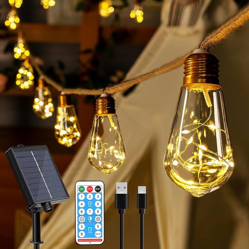 Guirlande lumineuse solaire - lumineuse,