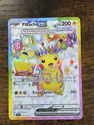 Carte pokemon pikachu - carte, 219/191