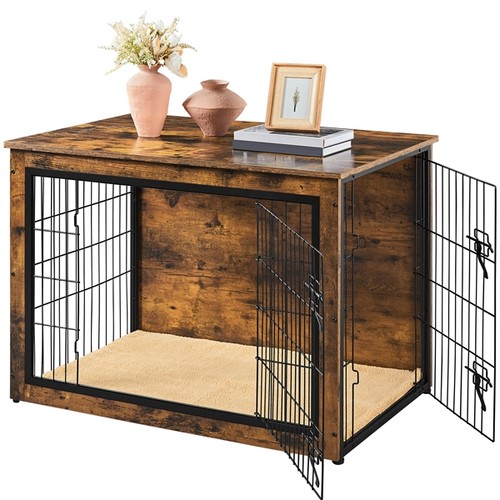 Cage pour chien chiots bois - pour,