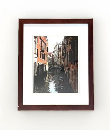 Framed venice italy canal - framed,