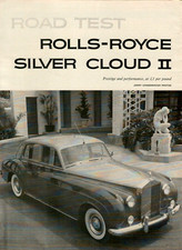 1960 Rolls-Royce Silver Cloud II Prestige Performance 4-Page ROAD TEST REVIEW