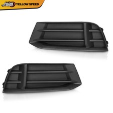 Front Bumper Fog Light Lamp Cover Grille 1 Pair Fit For 2017-2020 AUDI A3 Sedan