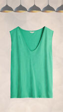 Ex Hush Women’s Sleeveless Mila V-Neck Vest in Millet Green