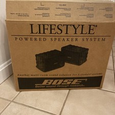 Bose Lifestyle Powered Speaker System Pair New Opened Box READ rare