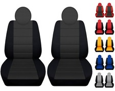 Fits Fiat 500 Pop, Lounge, Abarth 2009-2019 Front Seat  Covers 12 Colors 