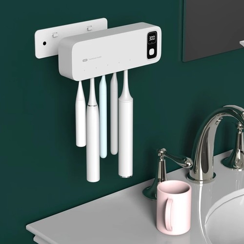 Support porte brosse - support, à