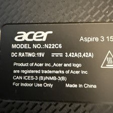 Acer Aspire3 Laptop 15.6" 16GB 1TB AMD Ryzen 7 2.80GHz  NOT FOR GAMING