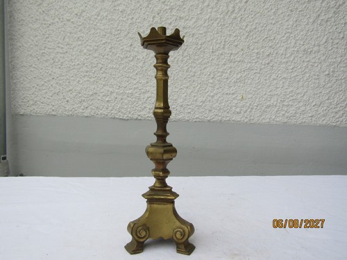 Ancien pied lampe - en, bronze