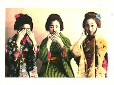 Cabinet of Curiosity Board Poster A3 3 Women Geisha Symbol The 3 Monkeys