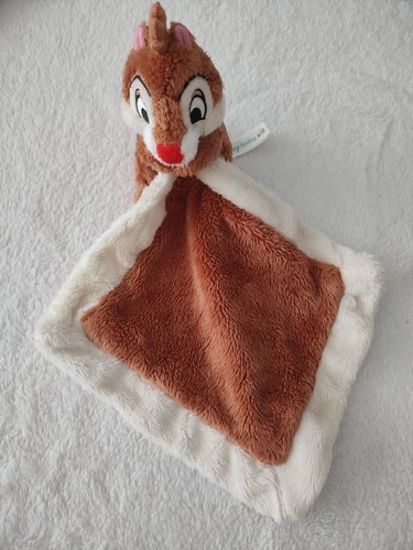 Doudou plat mouchoir marron - plat,