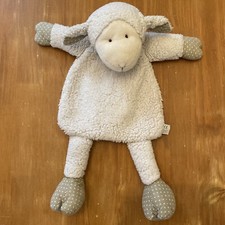 Peluche Doudou Mouton Agneau RANGE PYJAMA Blanc Beige Maisons Du Monde Pois Blan