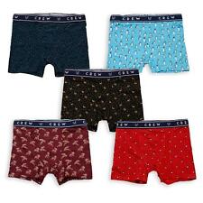 Crew Clothing Mens Xmas Cotton Trunks Boxers Underwear Pants Random Mix 3 Pack