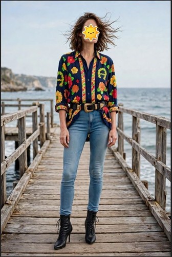 Chemise foulard vintage