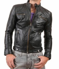 Blouson moto motard coupe slim