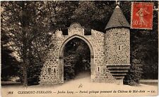 Old postcard Clermont-Ferrand Garden Lecoq Gothic Portal (460314)