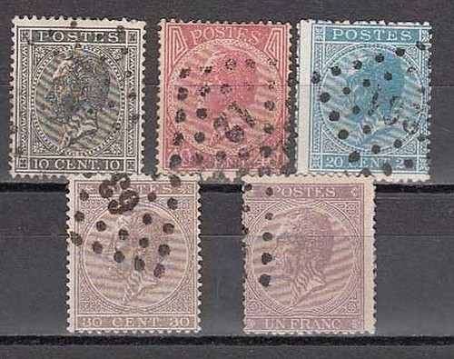 Belgique courrier 1865 yvert - belgique,