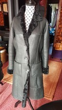 Manteau en peau lainée réversible, état neuf 